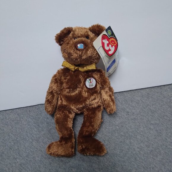 Champion The Beanie Baby TY 2002 Fifa World Cup Uruguay Korean/Japan Wth Tags - Picture 1 of 15
